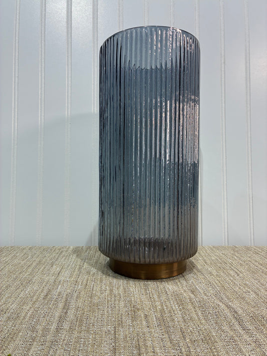 Kirek Smoky Large Ribbed Cylinder