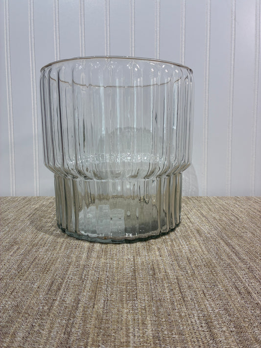 Gala Ribbed Clear Pedestal
