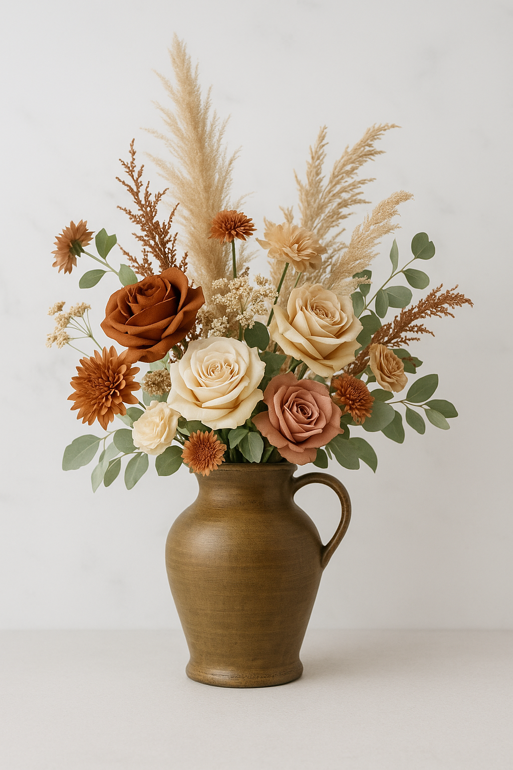Elliot Ceramic Vase Collection | Rustic Farmhouse Pottery | Organic Handmade Style Home Decor - Image 2