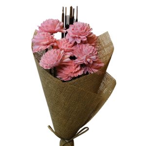 Folded Dahlia Coral Pink