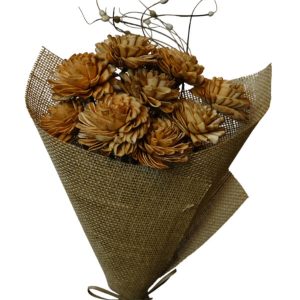 Folded Dahlia Rust