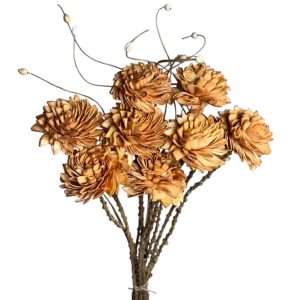 Folded Dahlia Rust