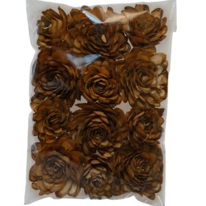 Slice Flower Rust Flat Bags